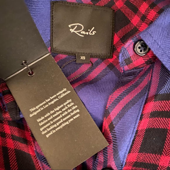 NWT Rails Hunter Raspberry Royal Black XS - Picture 6 of 7